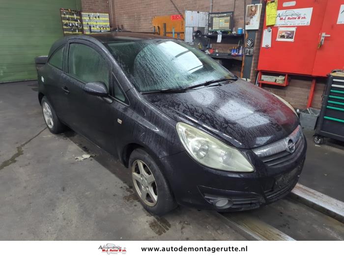 Opel Corsa D 1.4 16V Twinport Sloopvoertuig (2009, Zwart)
