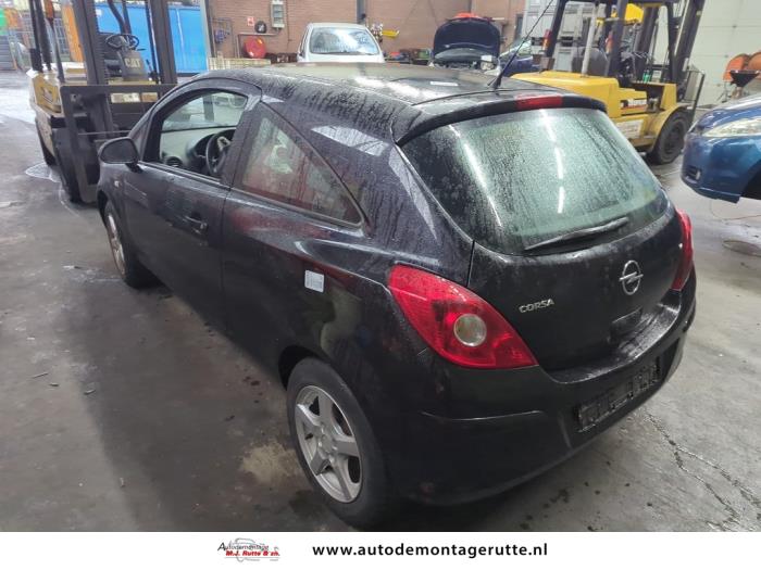 Opel Corsa D 1.4 16V Twinport Sloopvoertuig (2009, Zwart)