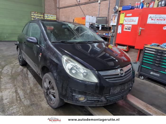 Opel Corsa D 1.2 16V Sloopvoertuig (2006, Zwart)