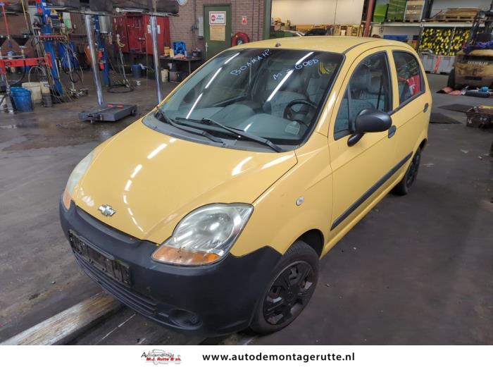 Chevrolet Matiz 0.8 S,SE Samochód złomowany (2008, Zólty)