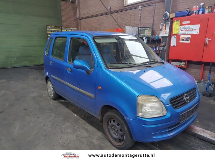 Opel Agila 1.2 16V Sloopvoertuig (2002, Blauw)