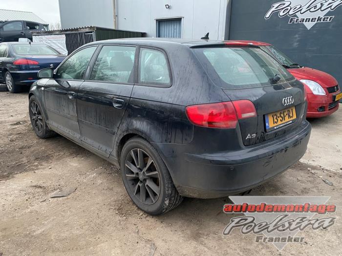 Audi A3 Sportback 2.0 TFSI 16V Skrotfordon (2006, ZWART)