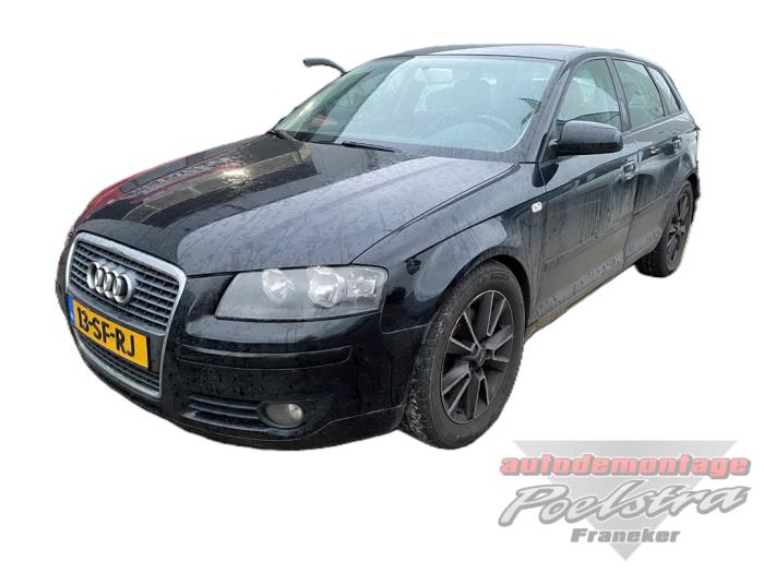 Audi A3 Sportback 2.0 TFSI 16V Skrotfordon (2006, ZWART)