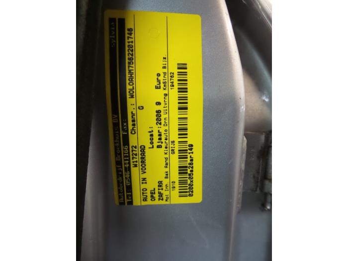 Opel Zafira 1.9 CDTI Sloopvoertuig (2006, Grijs)