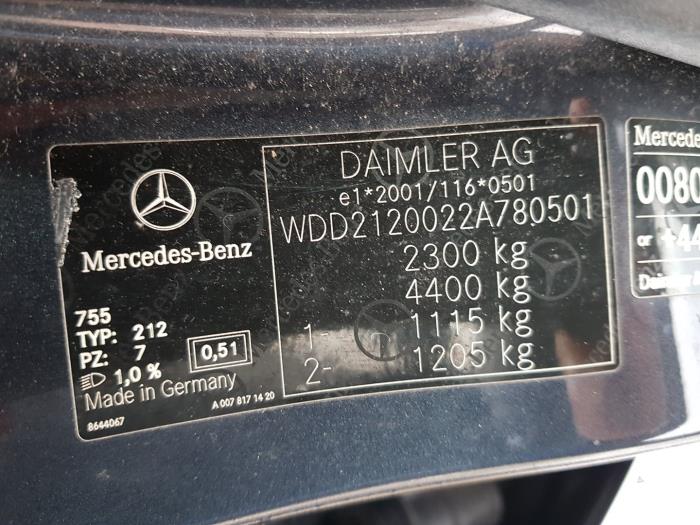 Mercedes E E-220 CDI 16V BlueEfficiency,BlueTEC Skrotfordon (2013, GRIJS)