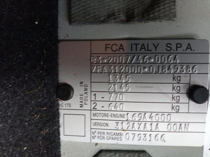 Fiat 500 1.2 Sloopvoertuig (2017, Wit)