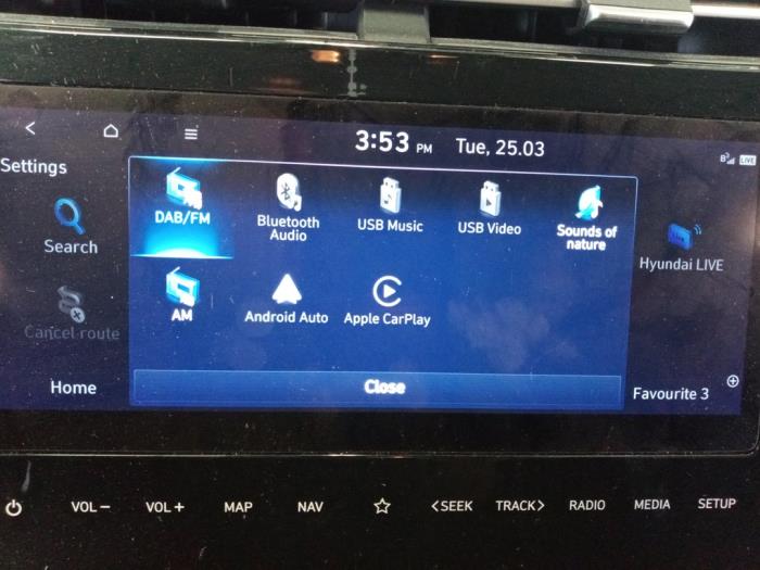 Hyundai Tucson 1.6 T-GDI Hybrid 48V Sloopvoertuig (2022, Wit)