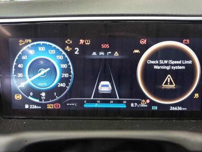 Hyundai Tucson 1.6 T-GDI Hybrid 48V Sloopvoertuig (2022, Wit)