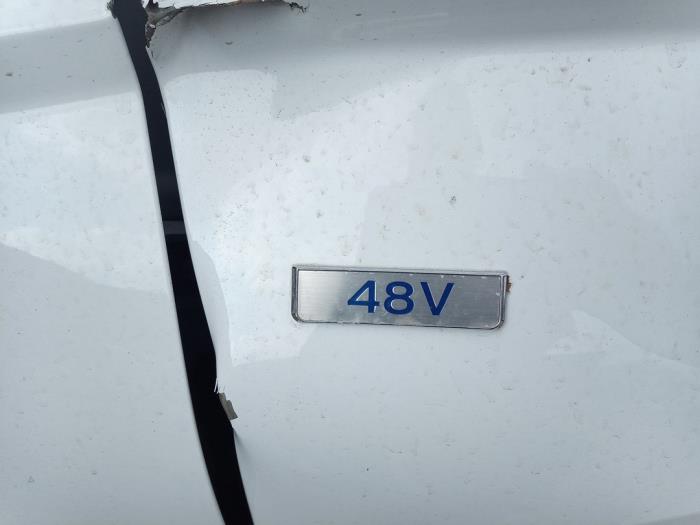 Hyundai Tucson 1.6 T-GDI Hybrid 48V Sloopvoertuig (2022, Wit)