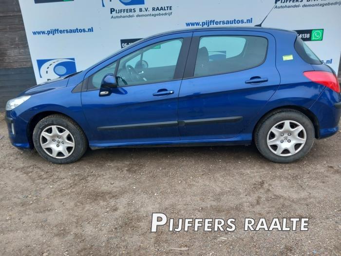 Peugeot 308 1.6 VTI 16V Samochód złomowany (2008, Niebieski)