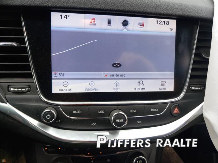 Opel Astra K Sports Tourer 1.0 Turbo 12V Samochód złomowany (2016, Szary)