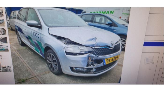 Skoda Rapid 1.0 TSI 12V Sloopvoertuig (2017, Metallic, Zilvergrijs)