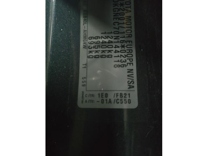 Toyota Aygo 1.0 12V VVT-i Sloopvoertuig (2016, Metallic, Muisgrijs)