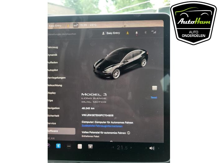 Tesla Model 3 Sloopvoertuig (2022, Zwart)
