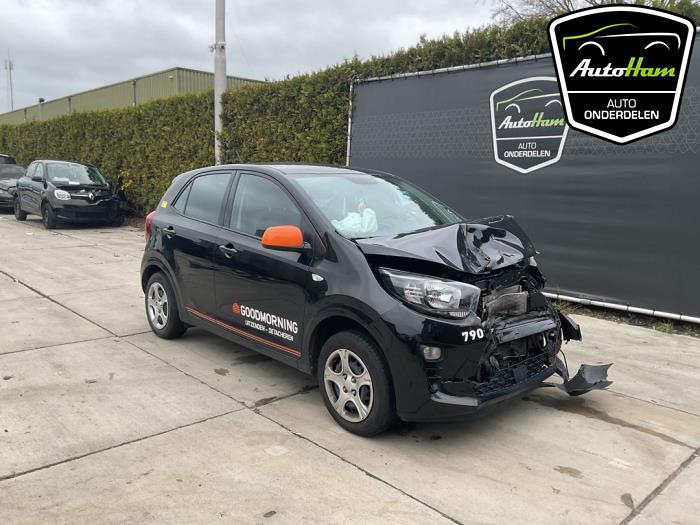 Kia Picanto 1.0 DPi 12V Skrotfordon (2023, ZWART)