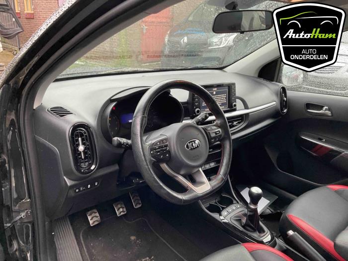 Kia Picanto 1.2 CVVT 16V Sloopvoertuig (2019, Zwart, Aluminium)