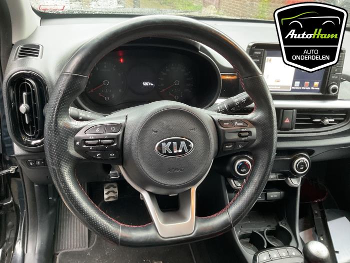 Kia Picanto 1.2 CVVT 16V Sloopvoertuig (2019, Zwart, Aluminium)