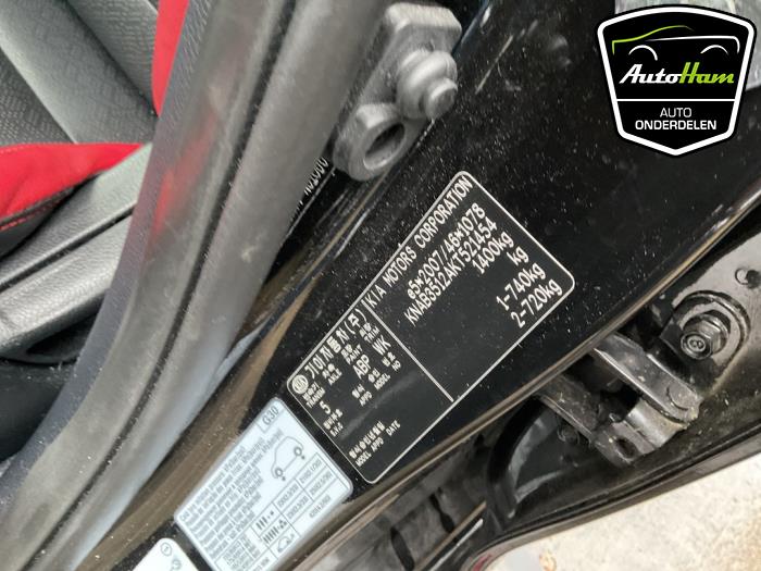 Kia Picanto 1.2 CVVT 16V Sloopvoertuig (2019, Zwart, Aluminium)