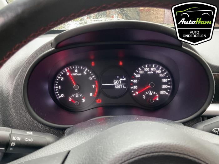 Kia Picanto 1.2 CVVT 16V Sloopvoertuig (2019, Zwart, Aluminium)