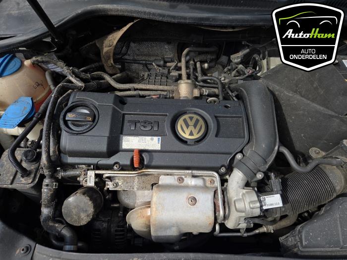 Volkswagen Golf VI 1.4 TSI 122 16V Skrotfordon (2010, ZWART)