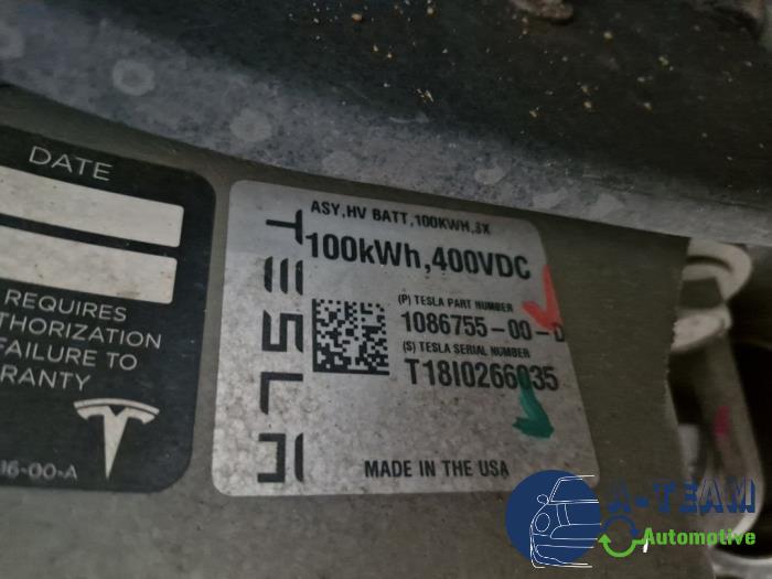 Tesla Model S 100D Sloopvoertuig (2018, Wit)