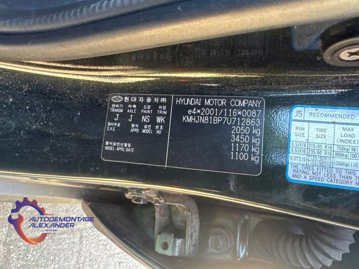 Hyundai Tucson 2.0 16V CVVT 4x2 Sloopvoertuig (2008, Groen)