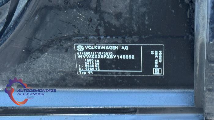 Volkswagen Polo V 1.2 TDI 12V BlueMotion Skrotfordon (2011, ZWART)