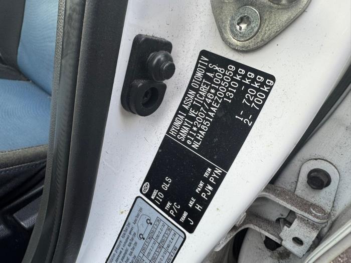 Hyundai i10 1.0 12V Skrotfordon (2013, WIT)