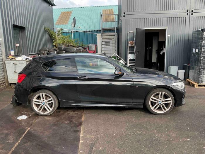 BMW 1 serie 116d 1.5 12V TwinPower Samochód złomowany (2016, Metalik, Czarny)