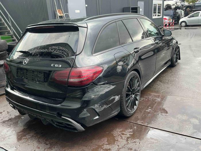 Mercedes C Estate AMG C-63 AMG 4.0 V8 Biturbo Sloopvoertuig (2017, Metallic, Zwart)