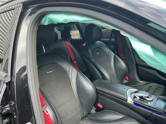 Mercedes C Estate AMG C-63 AMG 4.0 V8 Biturbo Sloopvoertuig (2017, Metallic, Zwart)