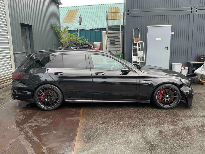 Mercedes C Estate AMG C-63 AMG 4.0 V8 Biturbo Sloopvoertuig (2017, Metallic, Zwart)