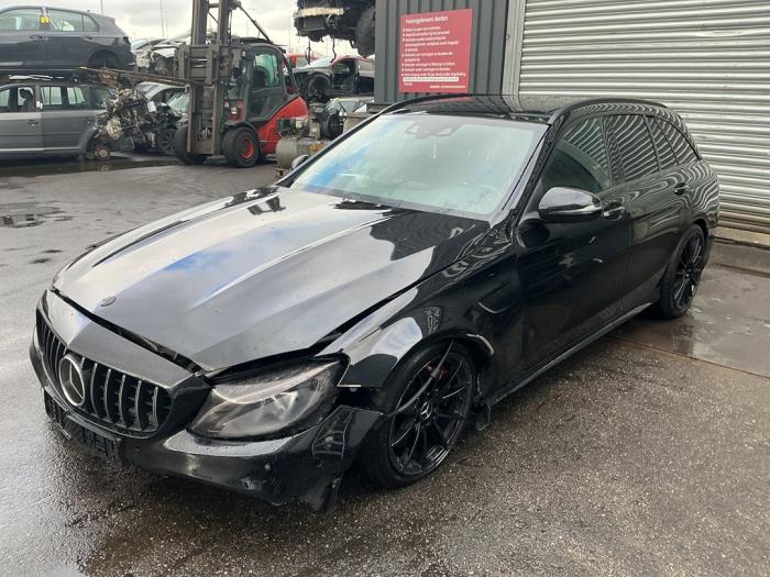 Mercedes C Estate AMG C-63 AMG 4.0 V8 Biturbo Sloopvoertuig (2017, Metallic, Zwart)