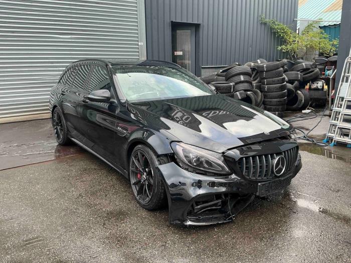Mercedes C Estate AMG C-63 AMG 4.0 V8 Biturbo Sloopvoertuig (2017, Metallic, Zwart)