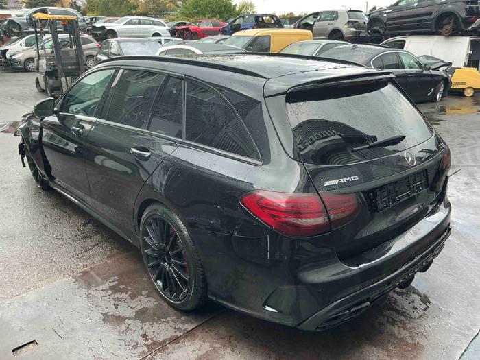 Mercedes C Estate AMG C-63 AMG 4.0 V8 Biturbo Sloopvoertuig (2017, Metallic, Zwart)