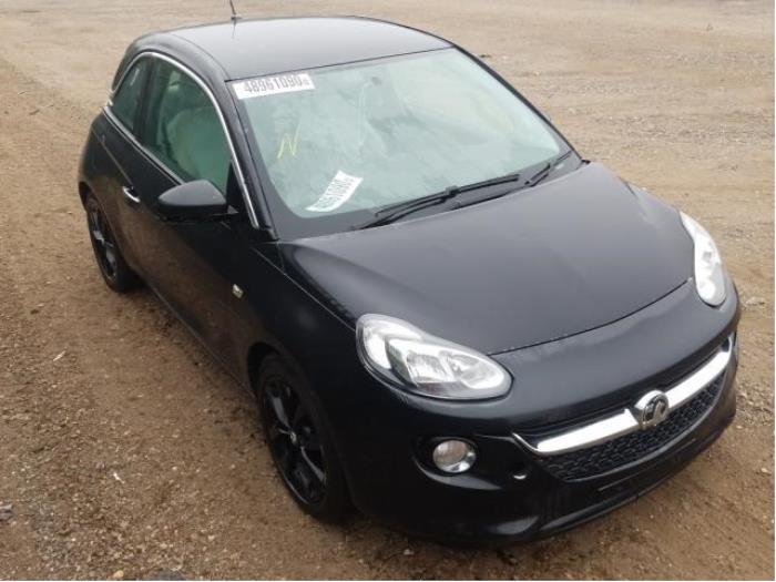 Opel Adam 1.2 16V Schadevoertuig (2013, Zwart)