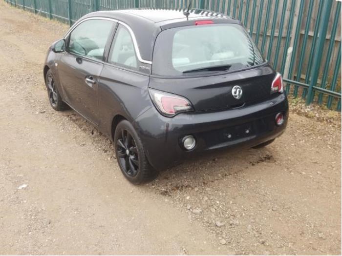 Opel Adam 1.2 16V Schadevoertuig (2013, Zwart)