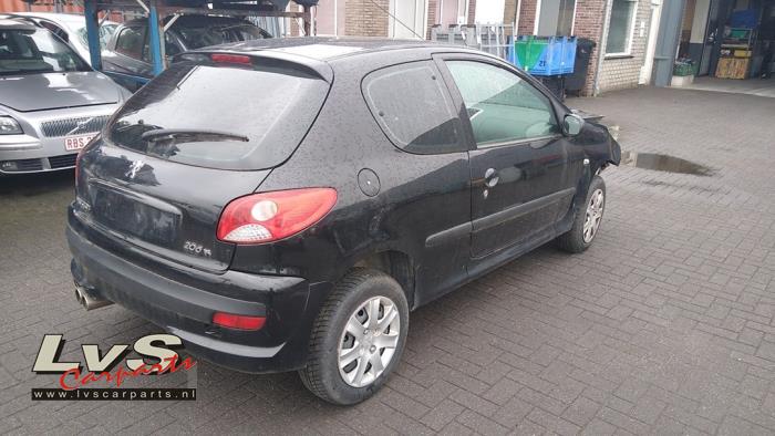 Peugeot 206+ 1.4 XS Sloopvoertuig (2010, Metallic, Zwart)