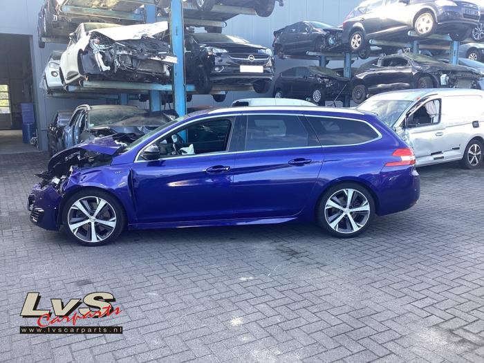 Peugeot 308 SW 2.0 GT HDi, Blue HDi 16V Skrotfordon (2016, BLAUW)