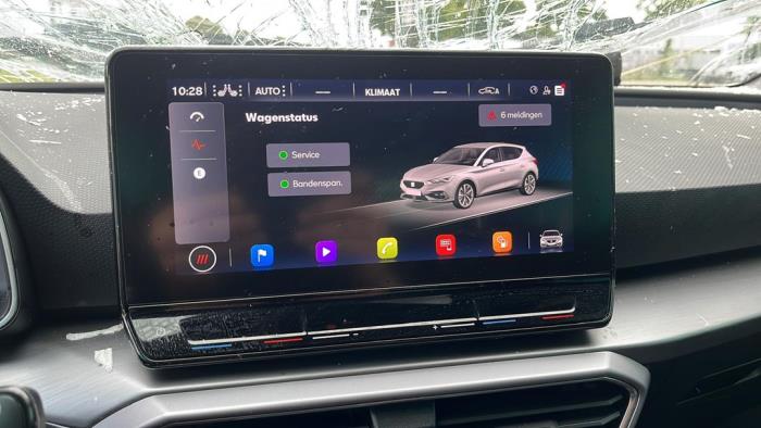 Seat Leon 1.4 TSI e-HYBRID 204 16V Samochód złomowany (2020, Metalik, Czarny)