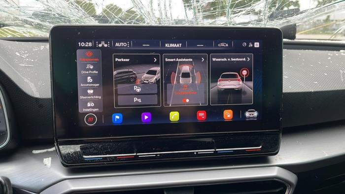 Seat Leon 1.4 TSI e-HYBRID 204 16V Samochód złomowany (2020, Metalik, Czarny)