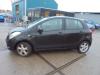 Toyota Yaris II 1.4 D-4D Samochód złomowany (2007, Czarny)