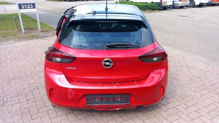 Opel Corsa F 1.2 Turbo 12V 100 Sloopvoertuig (2020, Rood, Zwart)