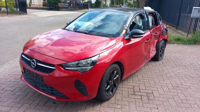 Opel Corsa F 1.2 Turbo 12V 100 Sloopvoertuig (2020, Rood, Zwart)