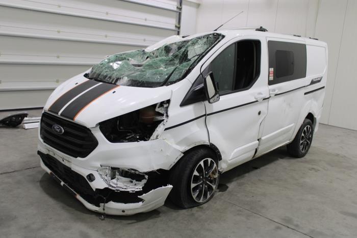 Ford Transit Custom 2.0 TDCi 16V Eco Blue 185 Samochód złomowany (2020, Rózowy, Bialy)