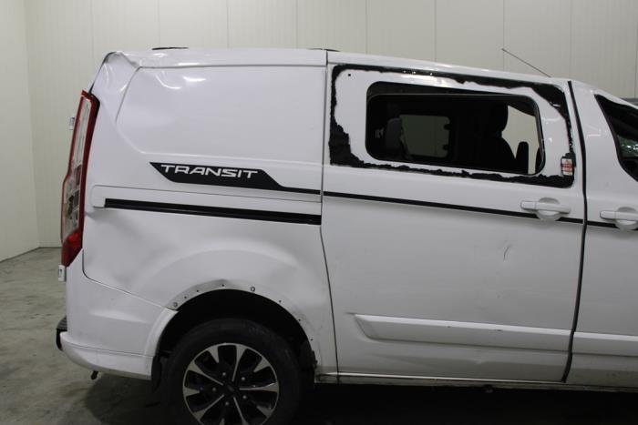 Ford Transit Custom 2.0 TDCi 16V Eco Blue 185 Samochód złomowany (2020, Rózowy, Bialy)