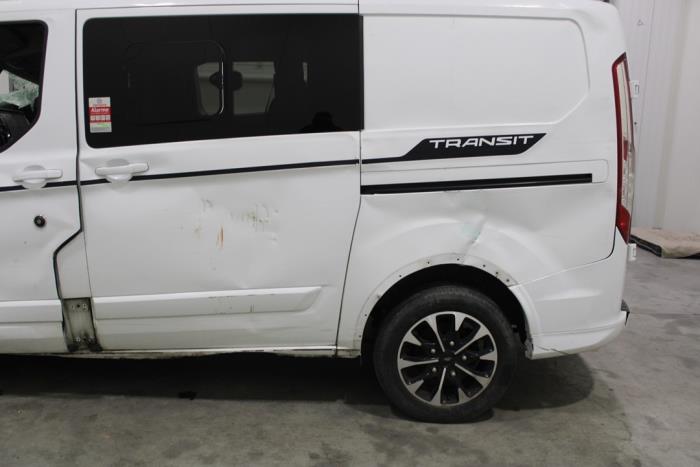 Ford Transit Custom 2.0 TDCi 16V Eco Blue 185 Samochód złomowany (2020, Rózowy, Bialy)