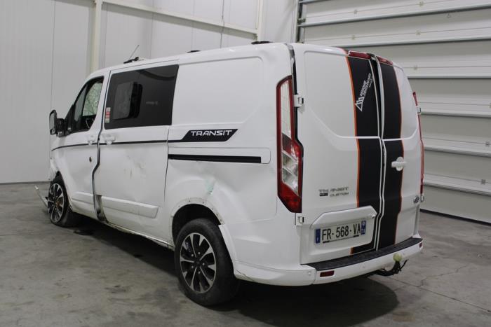 Ford Transit Custom 2.0 TDCi 16V Eco Blue 185 Samochód złomowany (2020, Rózowy, Bialy)