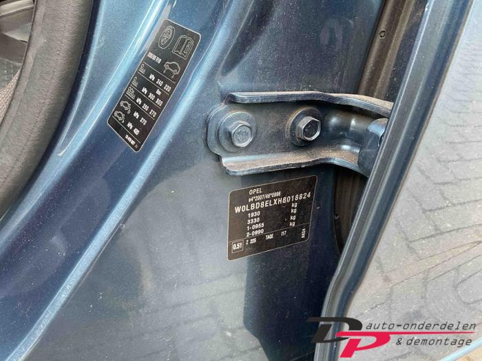 Opel Astra K Sports Tourer 1.6 CDTI 110 16V Sloopvoertuig (2016, Blauw)