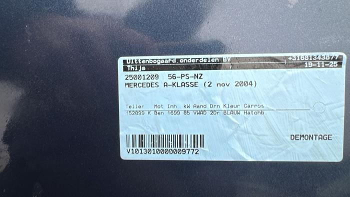 Mercedes A 1.7 A-170 Skrotfordon (2004, BLAUW)